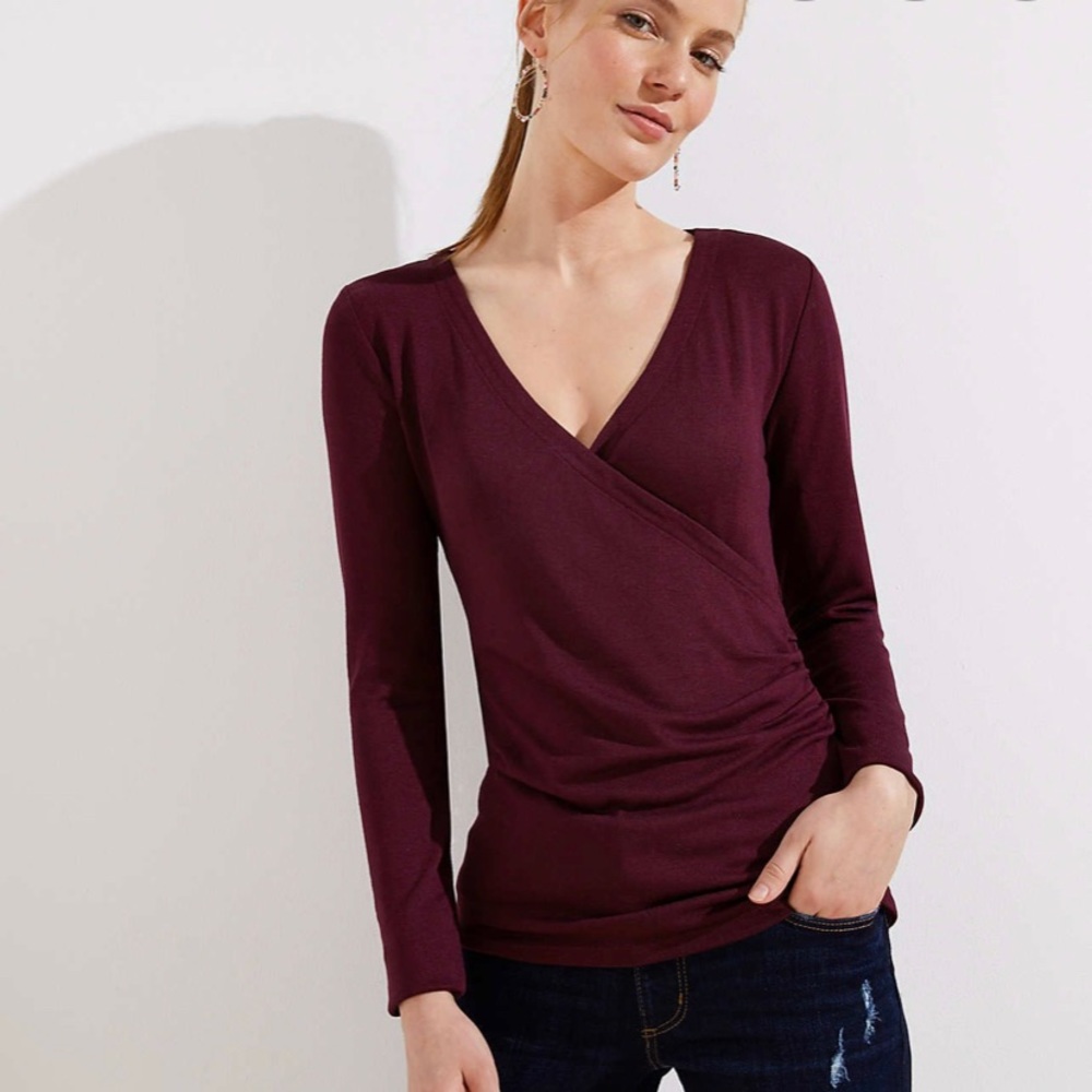 Large LOFT Wrap Top